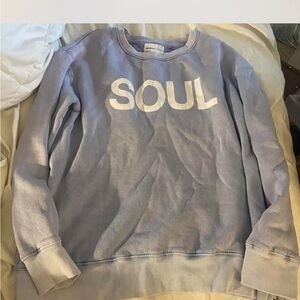 Sundry Blue Crew Neck Sweater